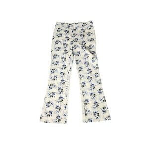 Laura Ashley x Urban Outfitters Blue Floral Print Ankle Pants | Size 8